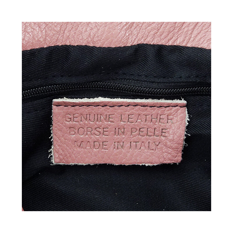 Made in Italy Geanta din piele naturala 7000 122 Roz plamaniu