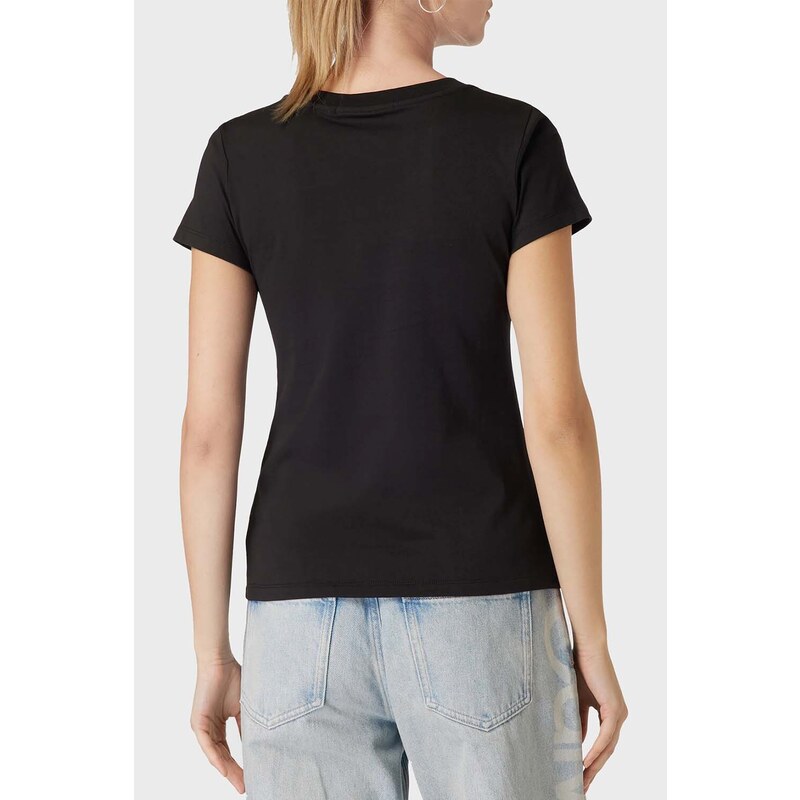 CALVIN KLEIN T-Shirt Sequin Slim Tee J20J222961 BEH ck black