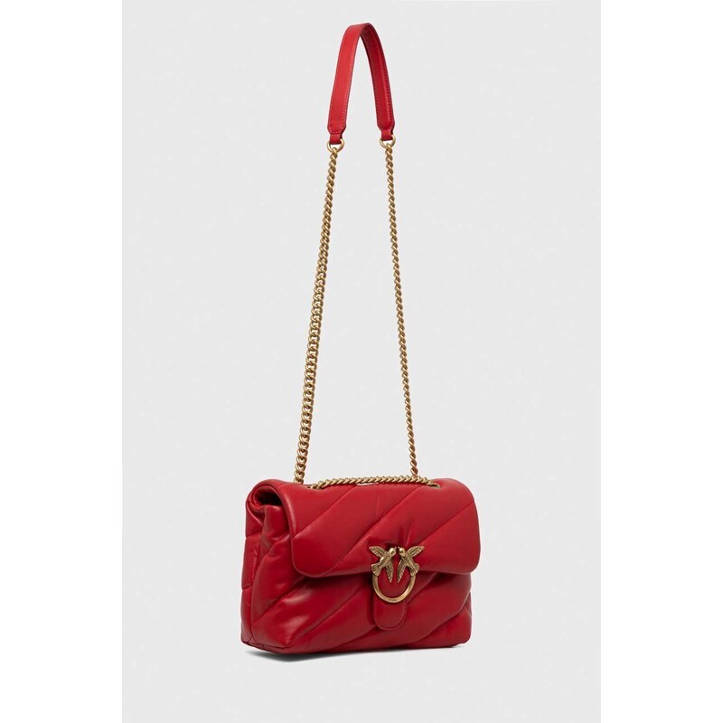 Pinko poseta de piele culoarea rosu