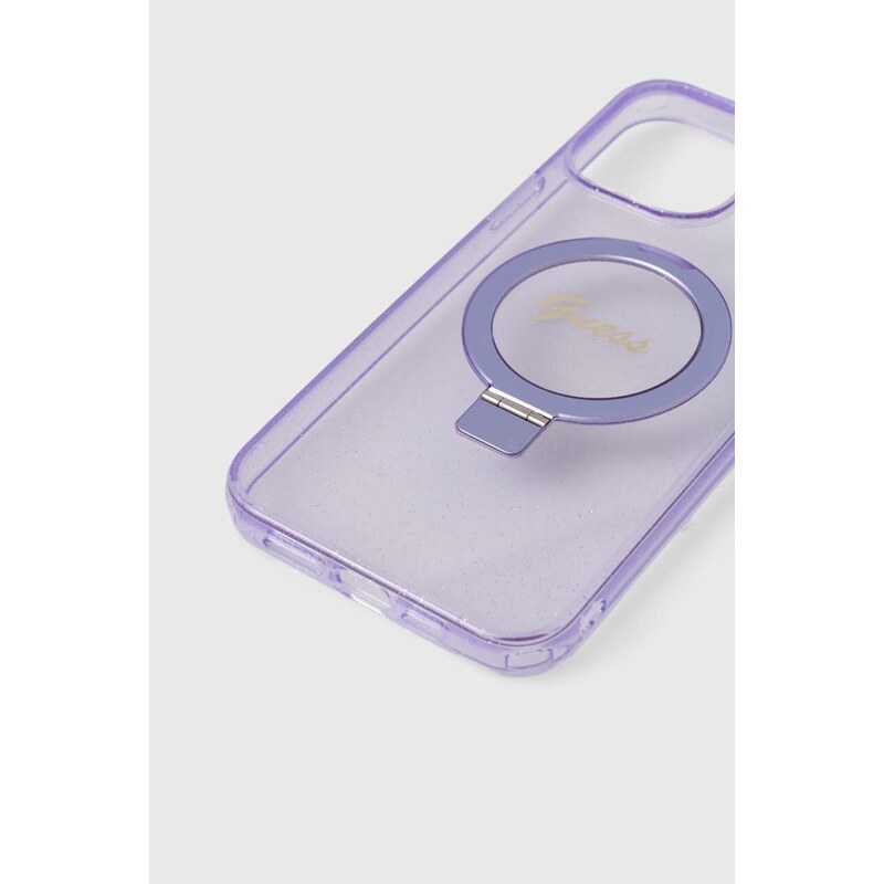 Guess Husă pentru telefon iPhone 13 Pro Max 6.1" culoarea violet
