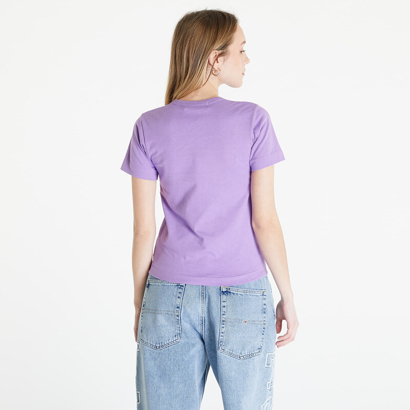 Tricou pentru femei Comme des Garçons PLAY Heart Logo Short Sleeve Tee Lavender