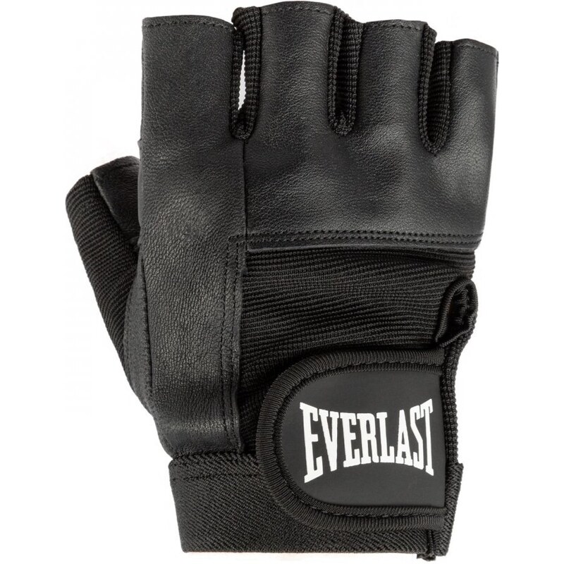 Everlast Leather Fitness Gloves Black