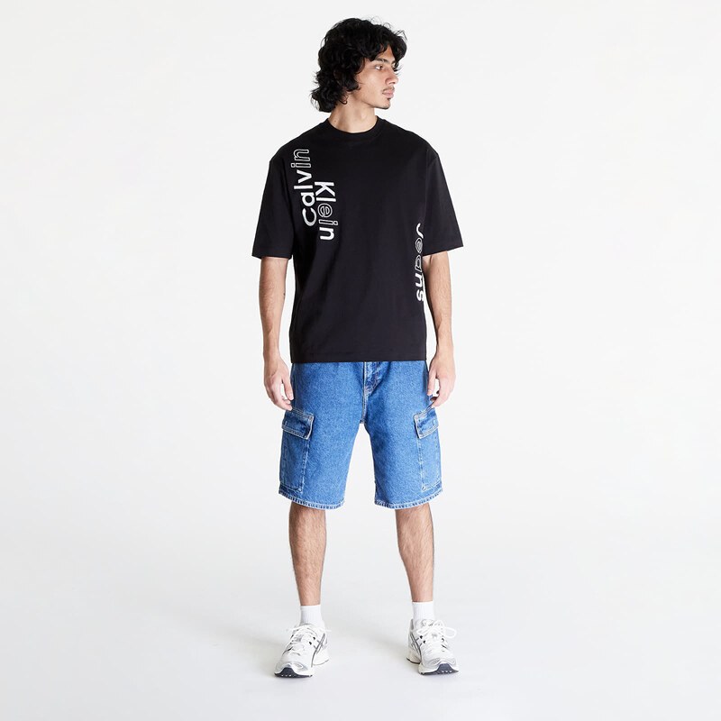 Tricou pentru bărbați Calvin Klein Jeans Blocking Graphic Short Sleeve Tee Black