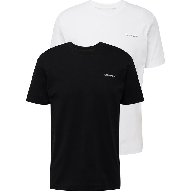 Calvin Klein Tricou negru / alb