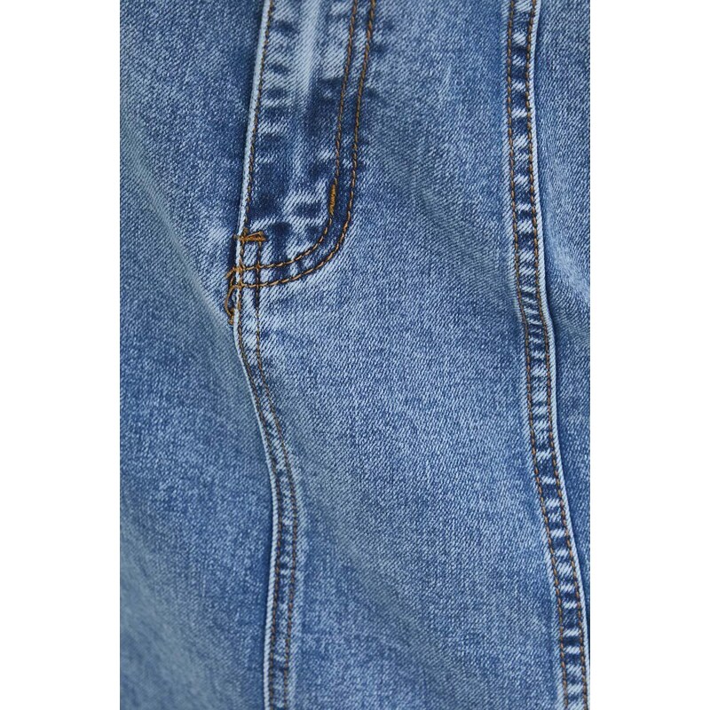Answear Lab fusta jeans maxi, evazati