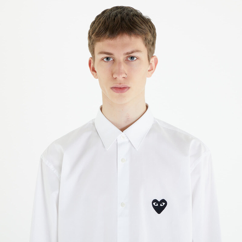 Comme des Garçons PLAY Heart Logo Shirt UNISEX White