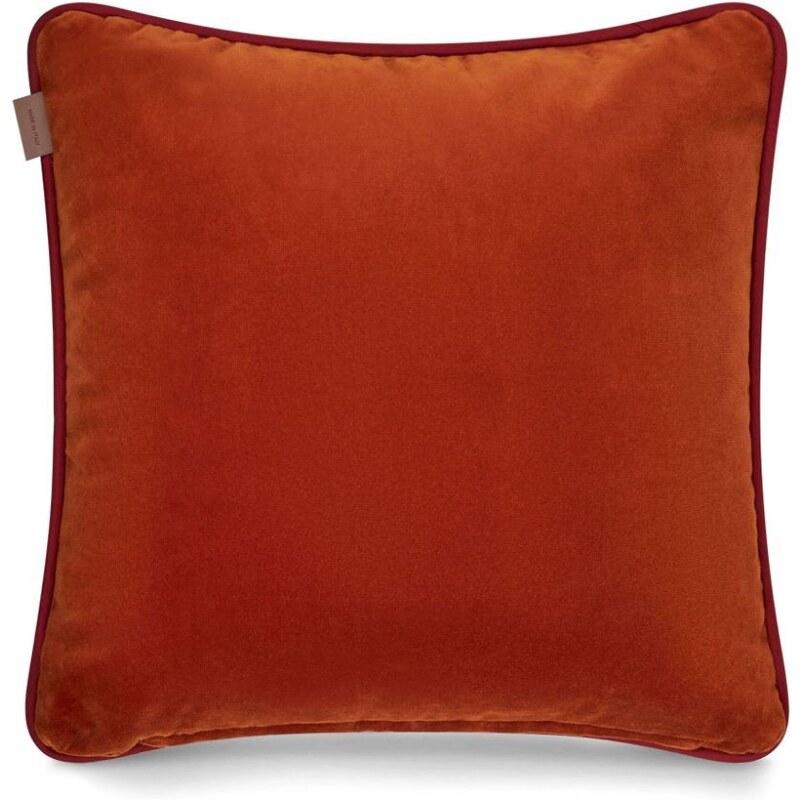 ETRO HOME Pegaso-motif velvet cushion - Red