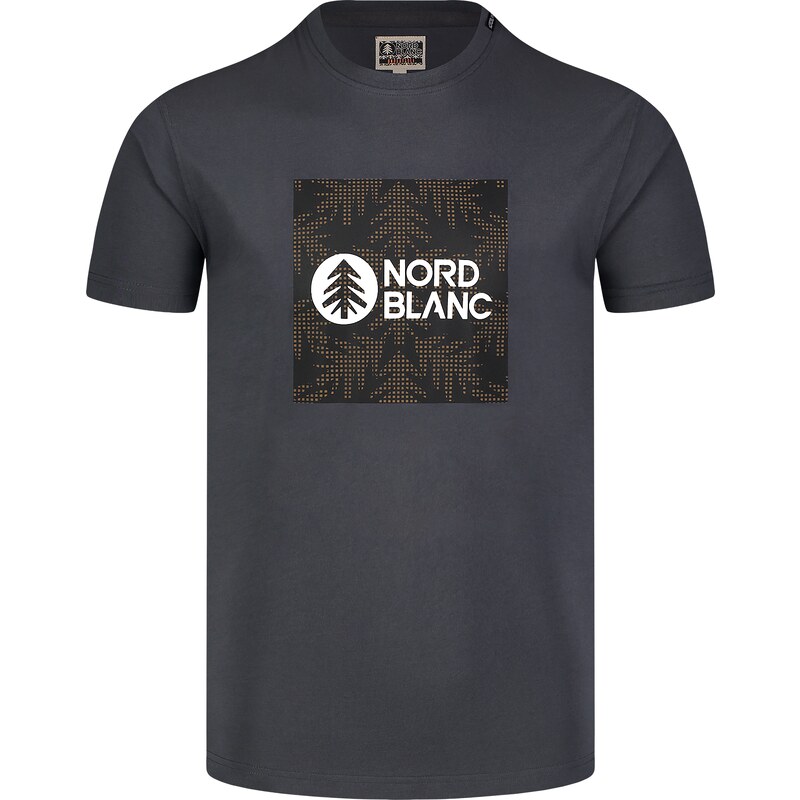 Nordblanc Tricou gri pentru bărbați SQUARED