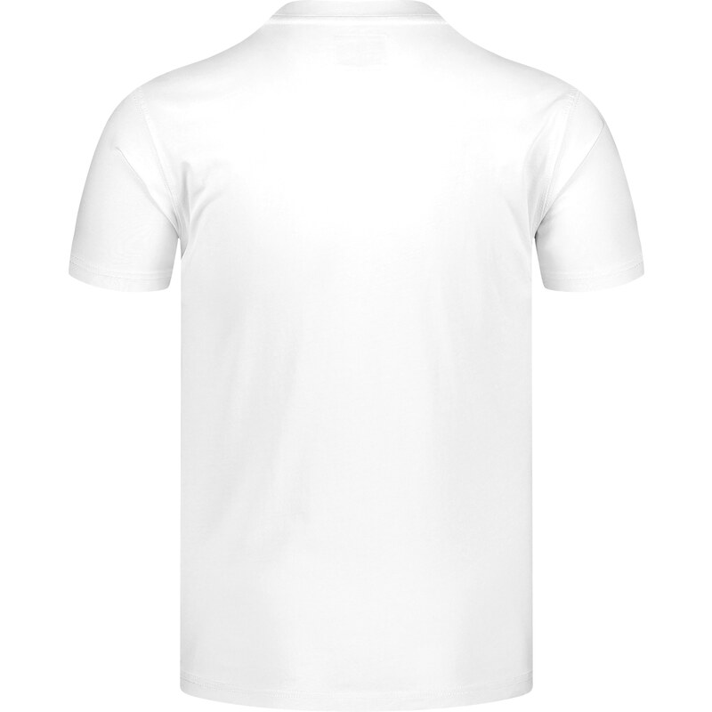 Nordblanc Tricou alb pentru bărbați SQUARED