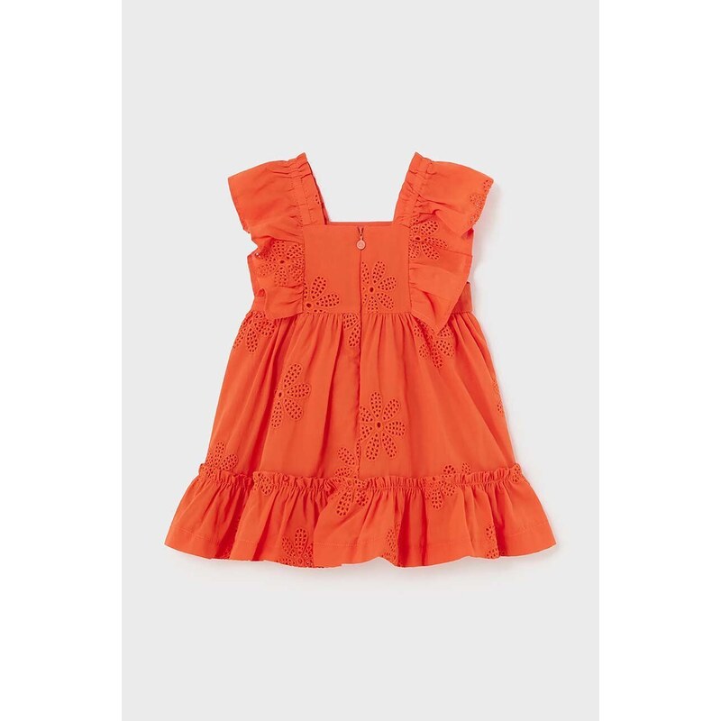 Mayoral rochie bebe culoarea portocaliu, mini, evazati