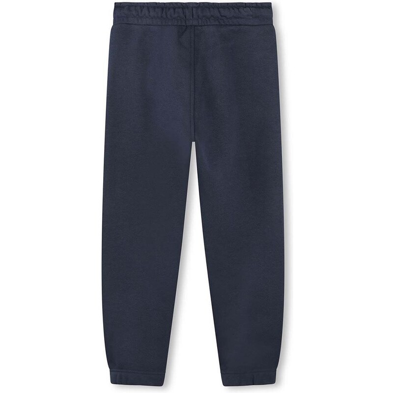 BOSS pantaloni de trening pentru copii culoarea albastru marin, neted