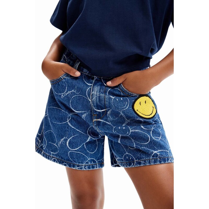Desigual pantaloni scurti din denim pentru copii modelator