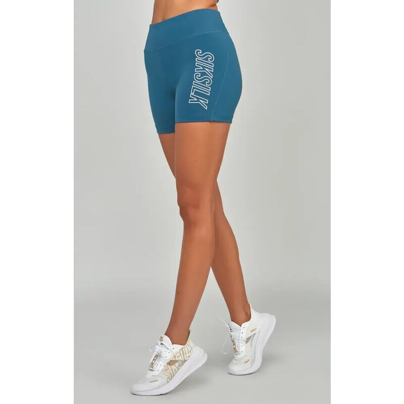 Pantaloni scurți de damă SIKSILK Sports Essentials Booty teal