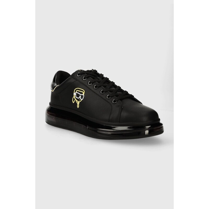 Karl Lagerfeld sneakers din piele KAPRI KUSHION culoarea negru, KL52634