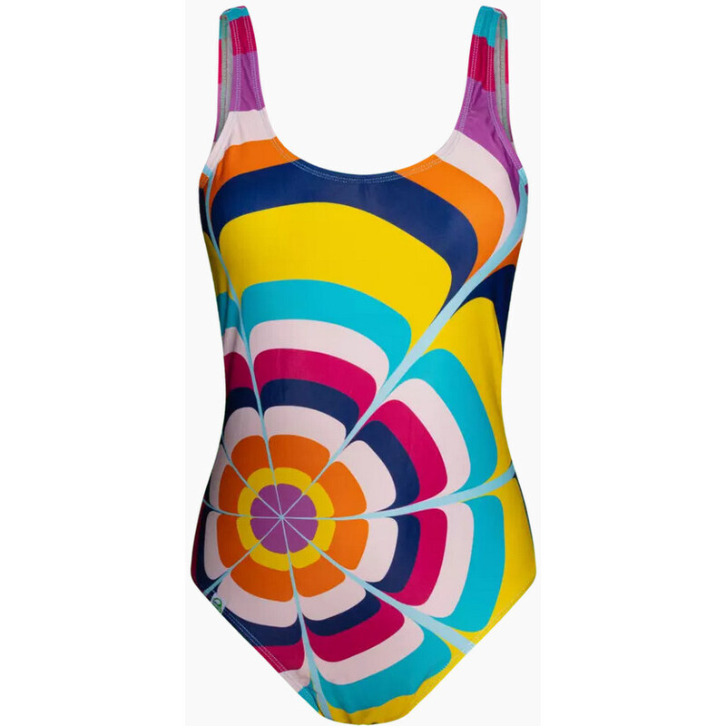 Costume de baie veselă pentru femei dintr-o bucată Dedoles Splashing Circles (D-W-SCL-S-OPS-C-1214) XS