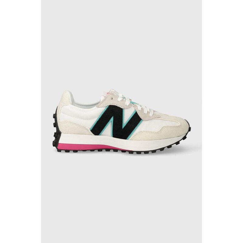 New Balance sneakers 327 culoarea alb, WS327NA