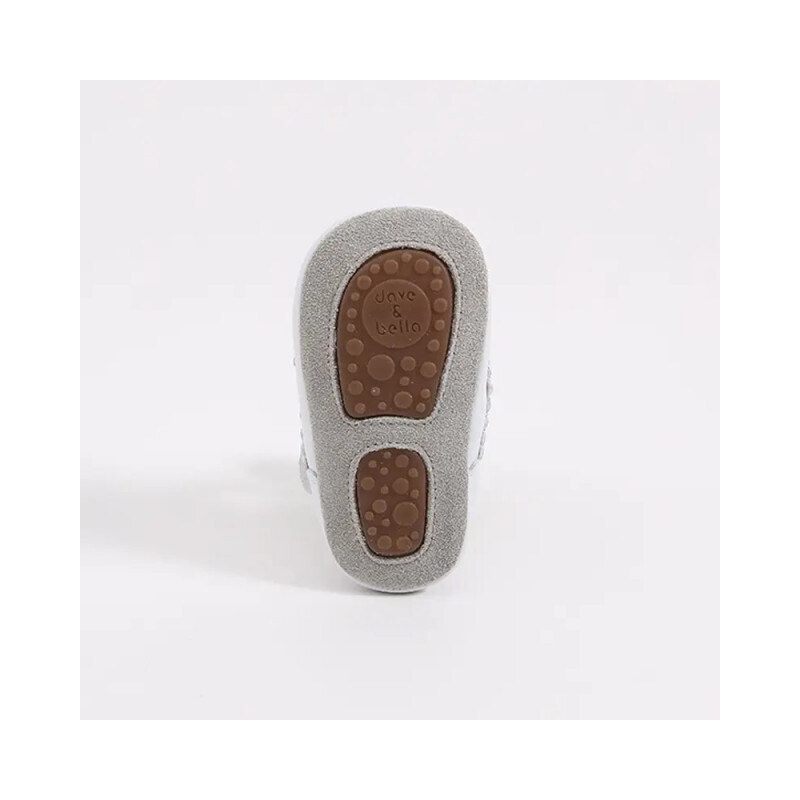 SuperBaby Pantofiori albi cu fundita - Bella
