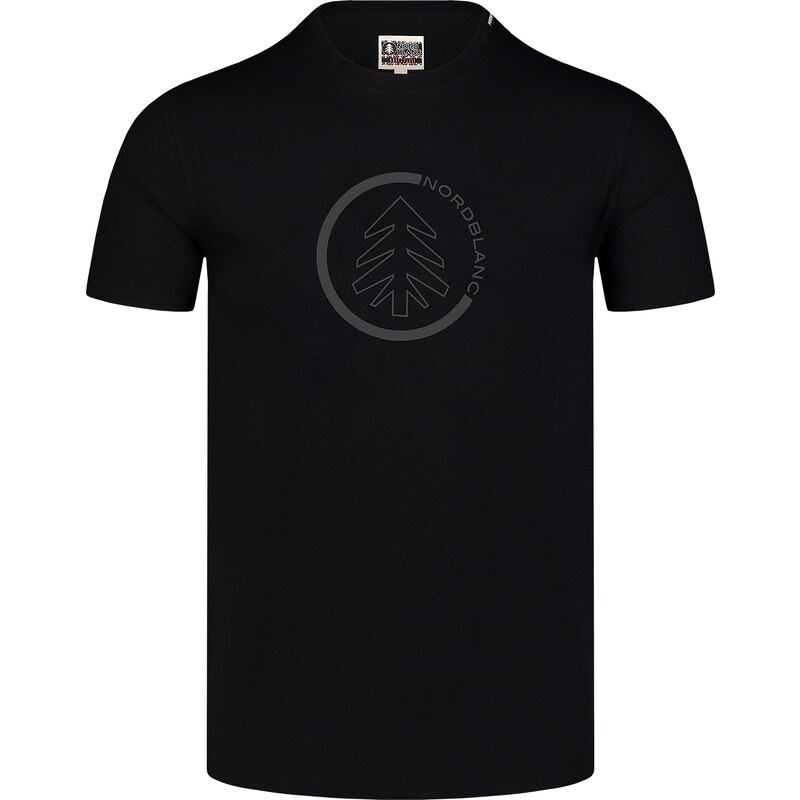 Nordblanc Tricou negru pentru bărbați BOULEVARD