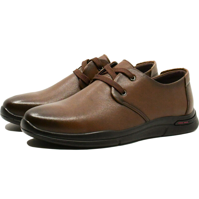 Pantofi casual Mels maro barbati din piele naturala FNX11808