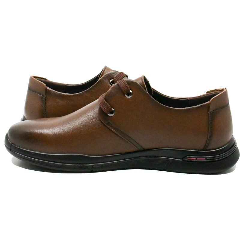 Pantofi casual Mels maro barbati din piele naturala FNX11808