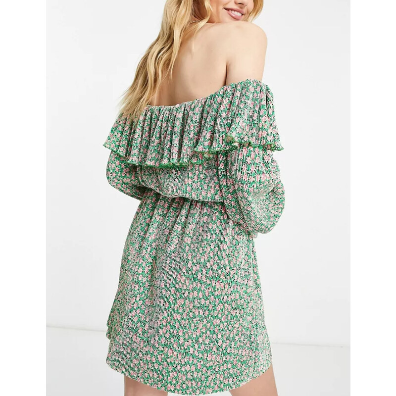 Rochie mini ASOS, verde - GLAMI.ro