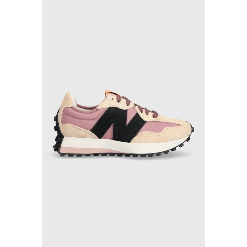 New Balance sneakers 327 culoarea roz, WS327WE