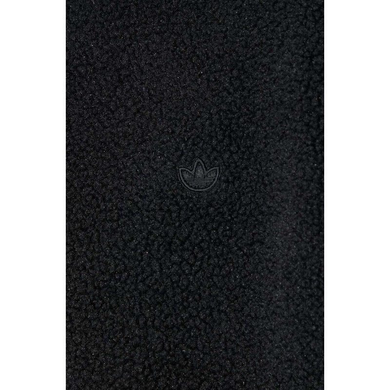 adidas Originals hanorac fleece culoarea negru, uni IR7734