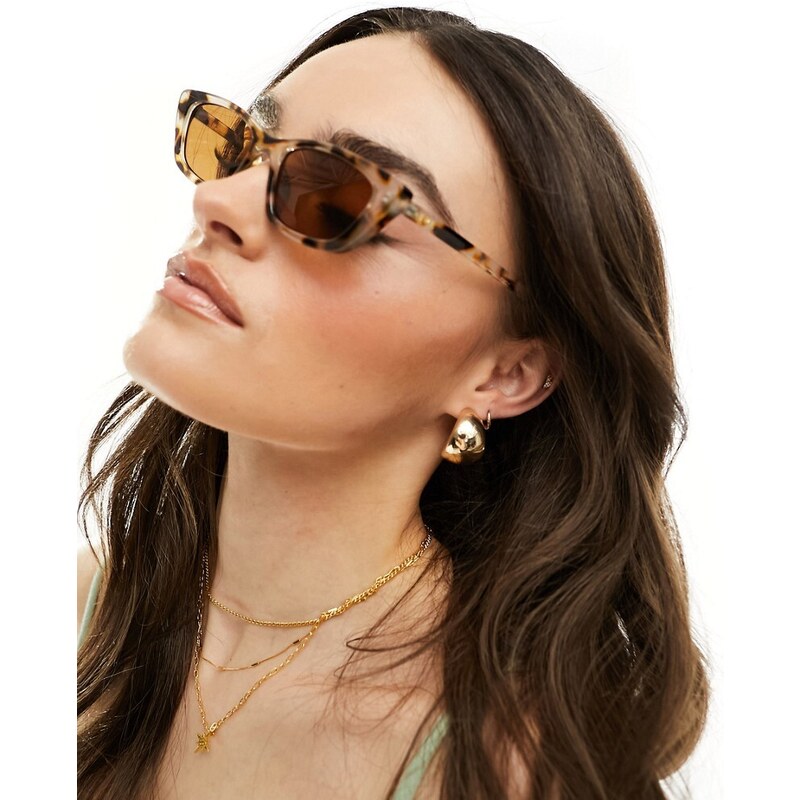 AIRE titania slim sunglasses in tortoiseshell-Brown
