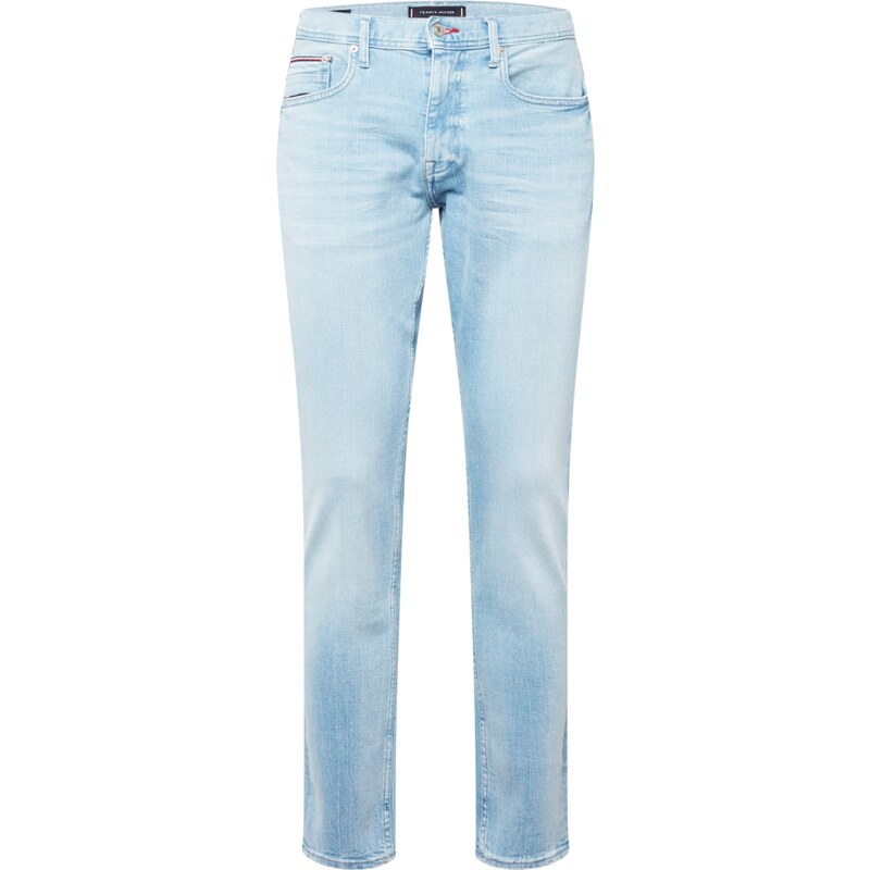 TOMMY HILFIGER Jeans 'Houston' bleumarin / albastru denim / maro deschis / roșu intens