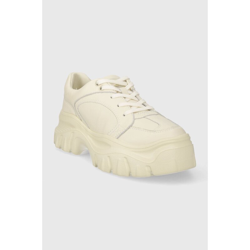 Desigual sneakers din piele Chunky culoarea bej, 24SSKL01.1011