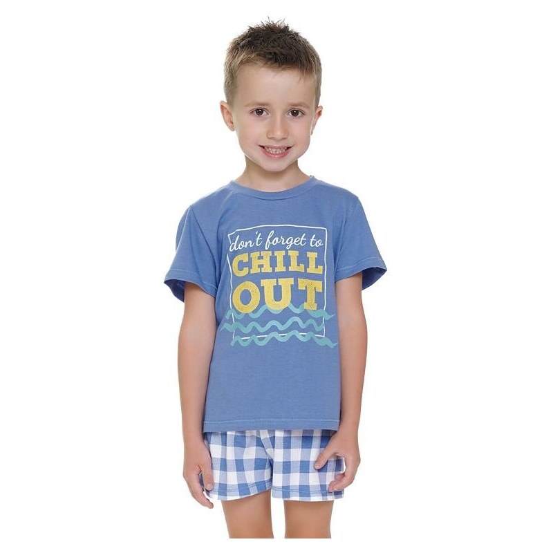DN Nightwear Pijamale pentru copii Chill out II albastru