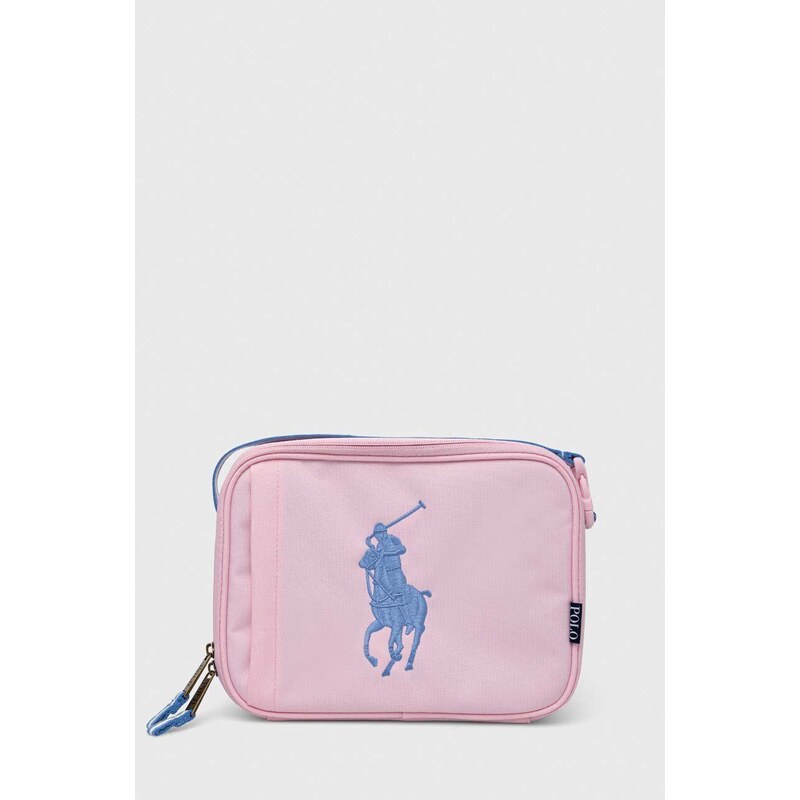 Polo Ralph Lauren geanta de pranz pentru copii culoarea roz