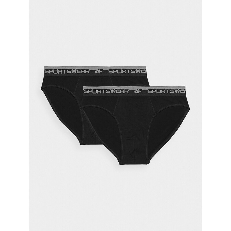 4F Chiloți bikini (2-pack) pentru bărbați - negri - 3XL