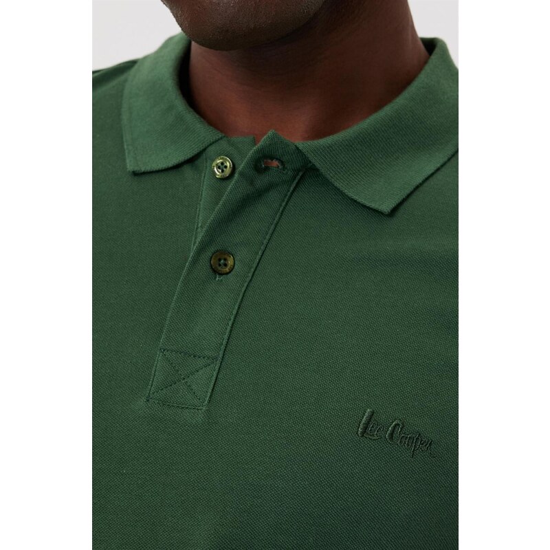 Lee Cooper Twins Men's Polo Neck T-shirt L. Green