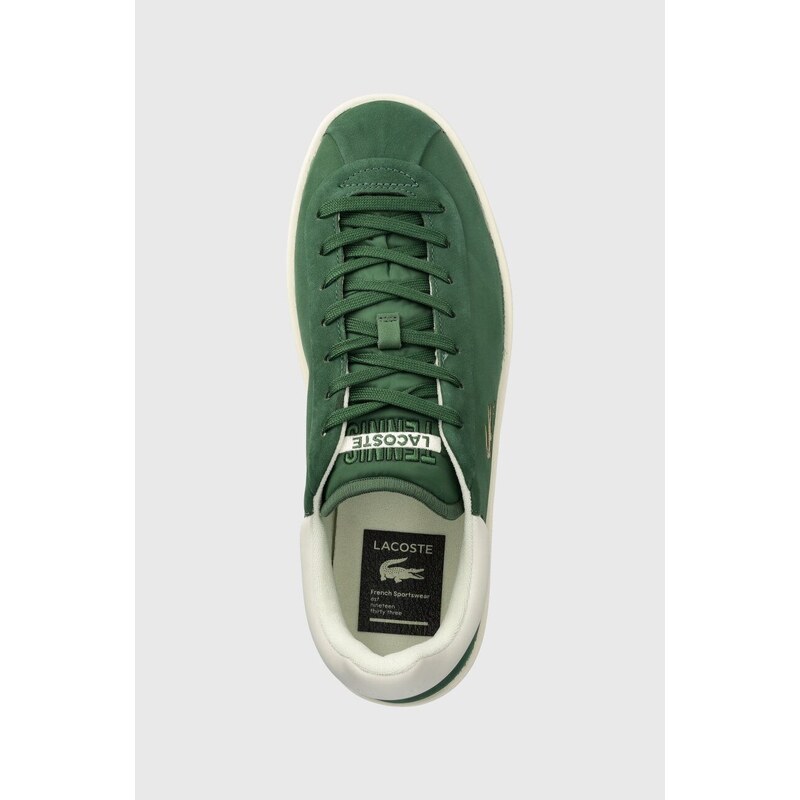 Lacoste sneakers Baseshot Premium Leather culoarea verde, 47SMA0040