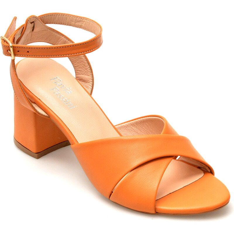 Sandale FLAVIA PASSINI portocalii, 17, din piele naturala