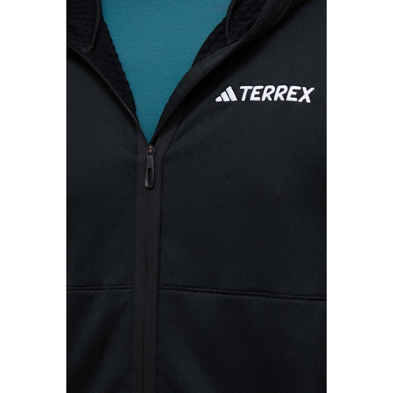 adidas TERREX hanorac Xperior culoarea negru, cu glugă, uni IB1832