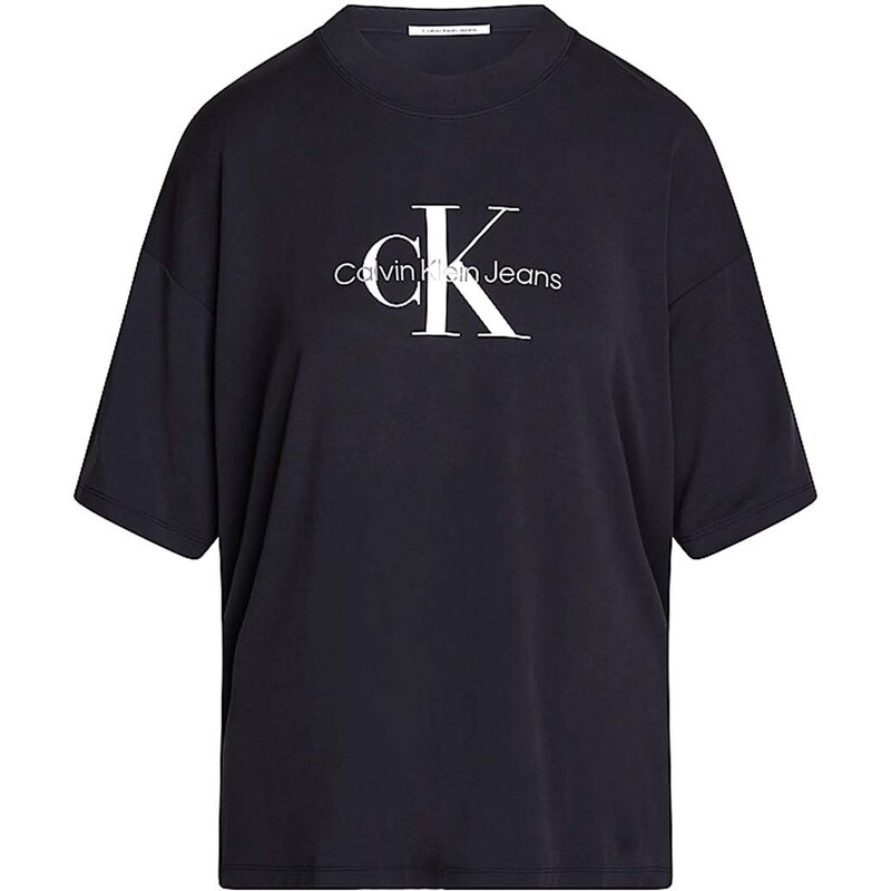 CALVIN KLEIN T-Shirt Monologo Modal Tee J20J223279 BEH ck black