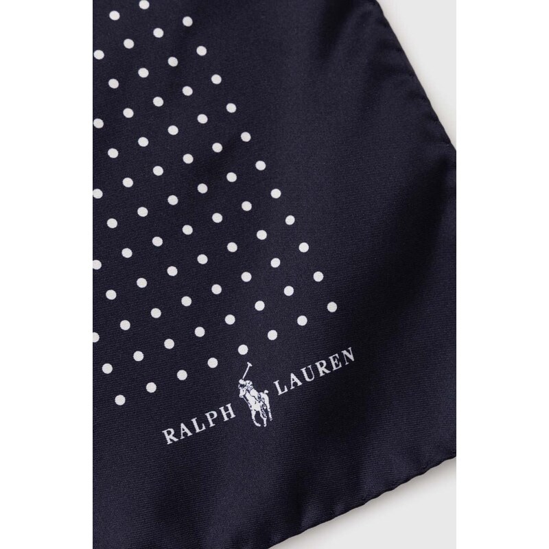 Polo Ralph Lauren batistă de buzunar mătase culoarea bleumarin 712935931