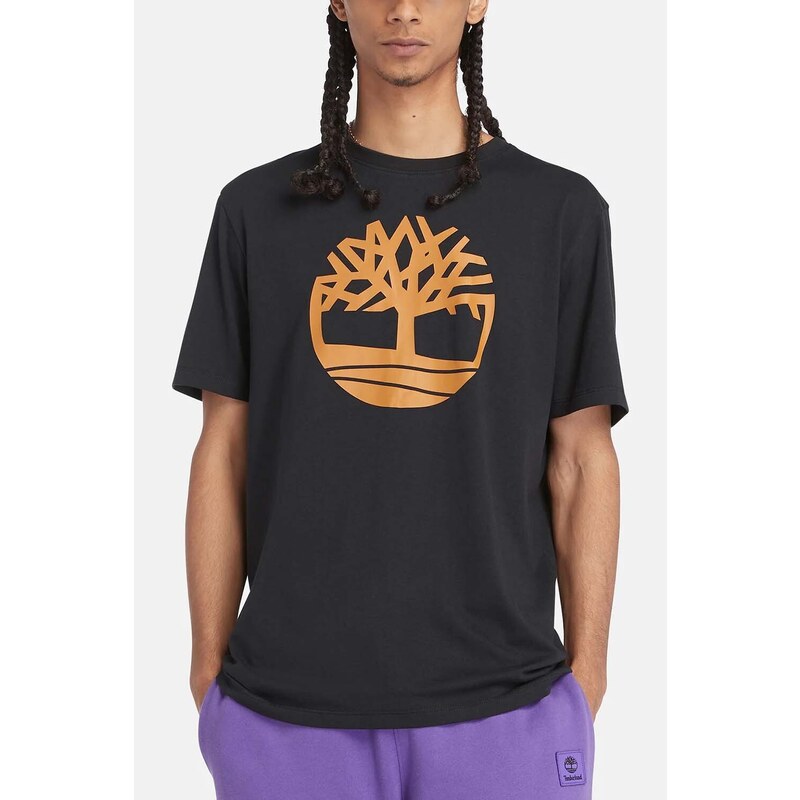 TIMBERLAND T-Shirt Kennebec River Tree Logo Short Sleeve TB0A2C2RP561 001 black