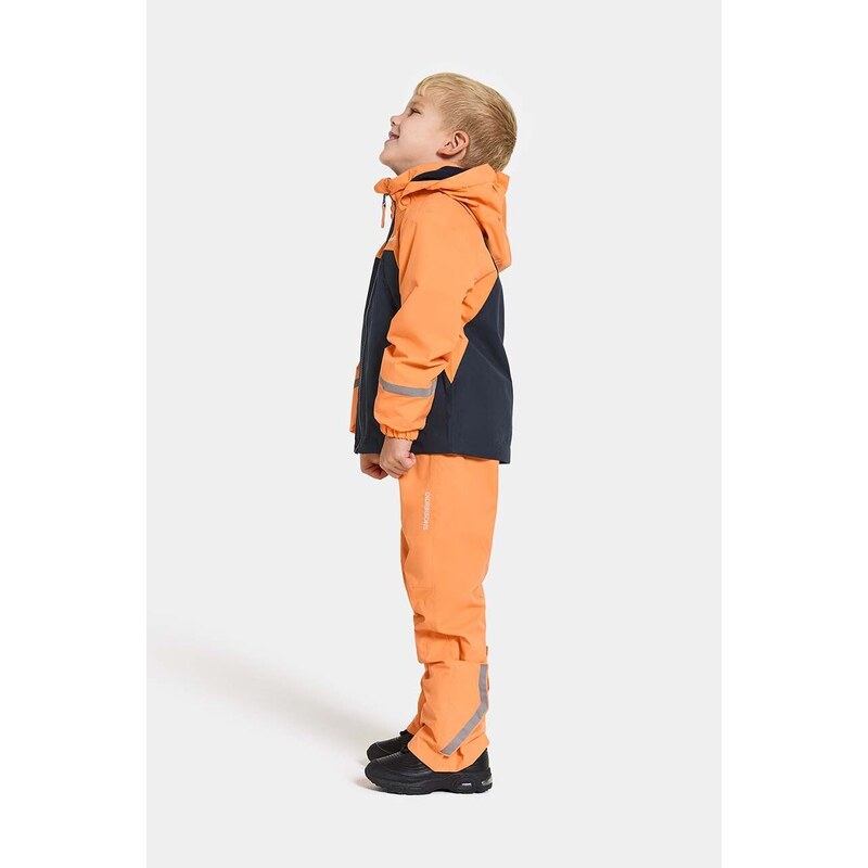 Didriksons geaca copii ENSO KIDS JACKET 5 culoarea portocaliu