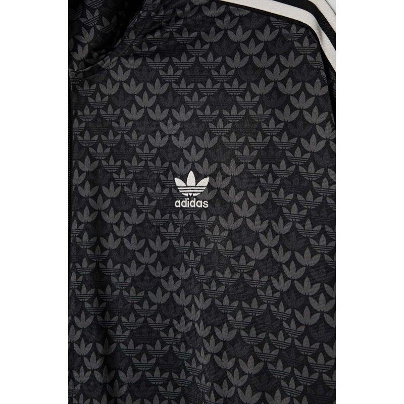 adidas Originals bluză bărbați, culoarea negru, cu imprimeu IS0218