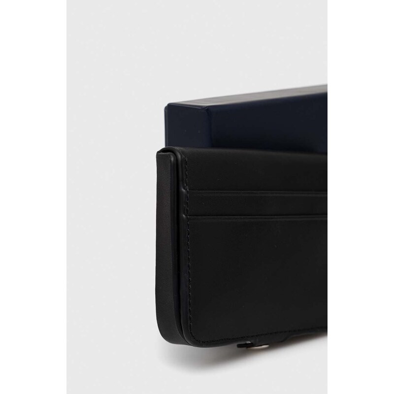 Tommy Hilfiger portofel de piele bărbați, culoarea negru AM0AM12322