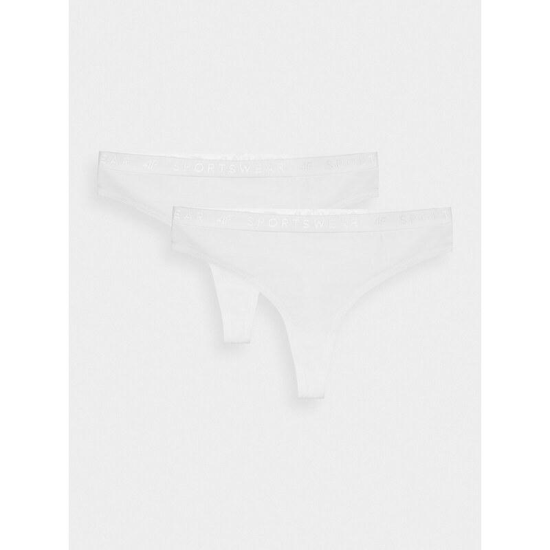 4F Lenjerie bikini (2-pack) pentru femei - albă - L