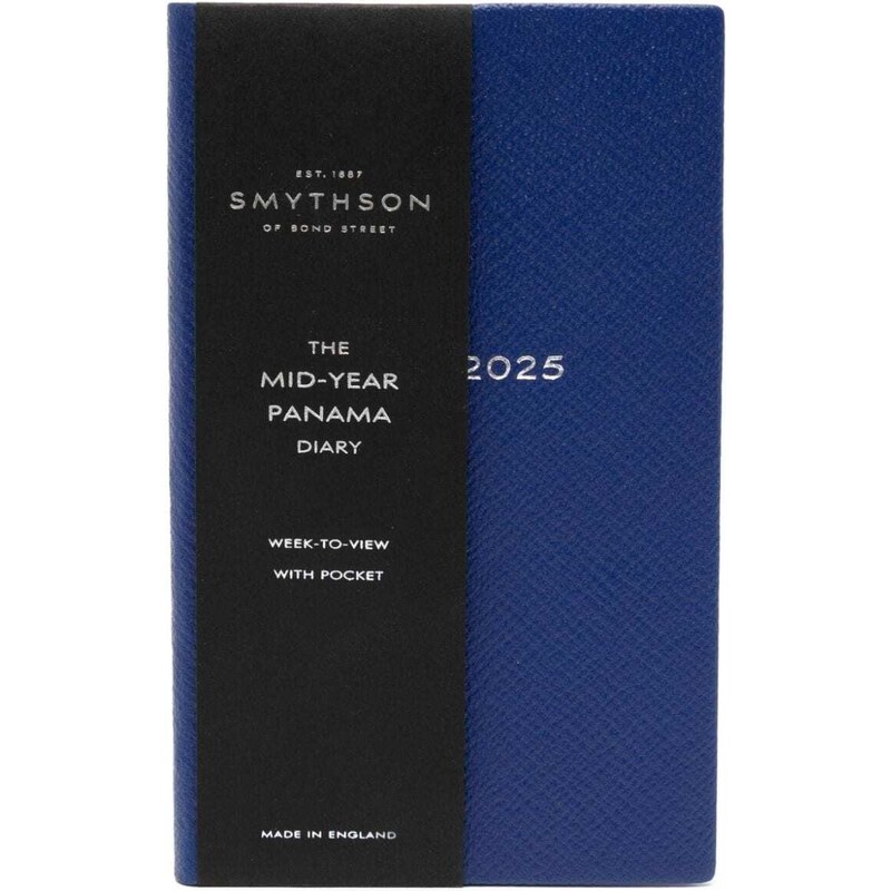 Smythson 2024-25 Panama Weekly diary (14cm x 9cm) - Blue