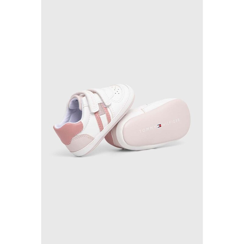 Tommy Hilfiger pantofi pentru bebelusi culoarea roz
