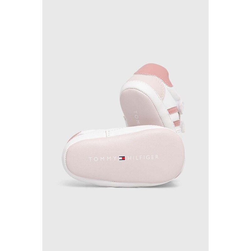 Tommy Hilfiger pantofi pentru bebelusi culoarea roz