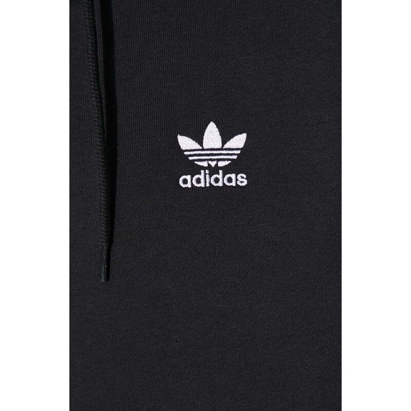 adidas Originals bluză bărbați, culoarea negru, cu glugă, cu imprimeu IM4522