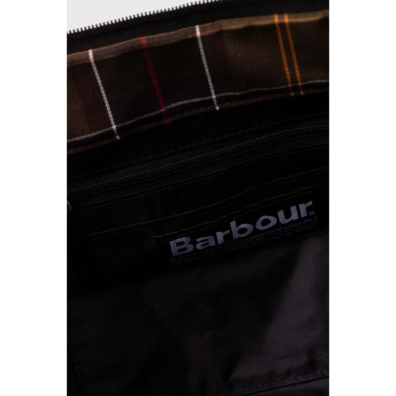 Barbour geanta Explorer Wax Duffle Bag culoarea negru, UBA0566