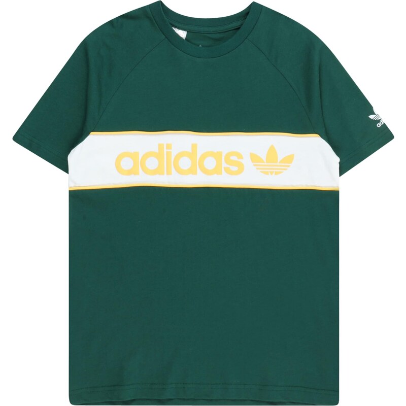 ADIDAS ORIGINALS Tricou galben / verde smarald / alb